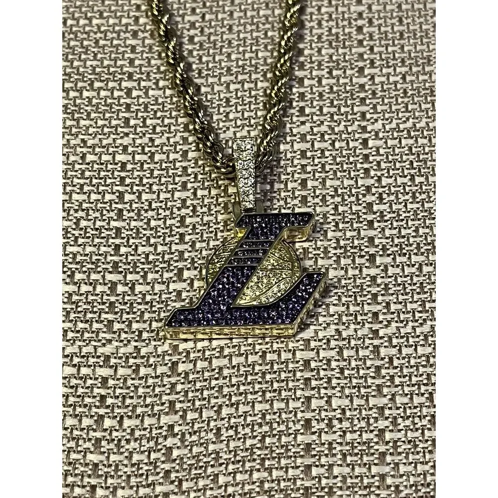 Lakers NBA Gold Plated Pendant And Chain GLD